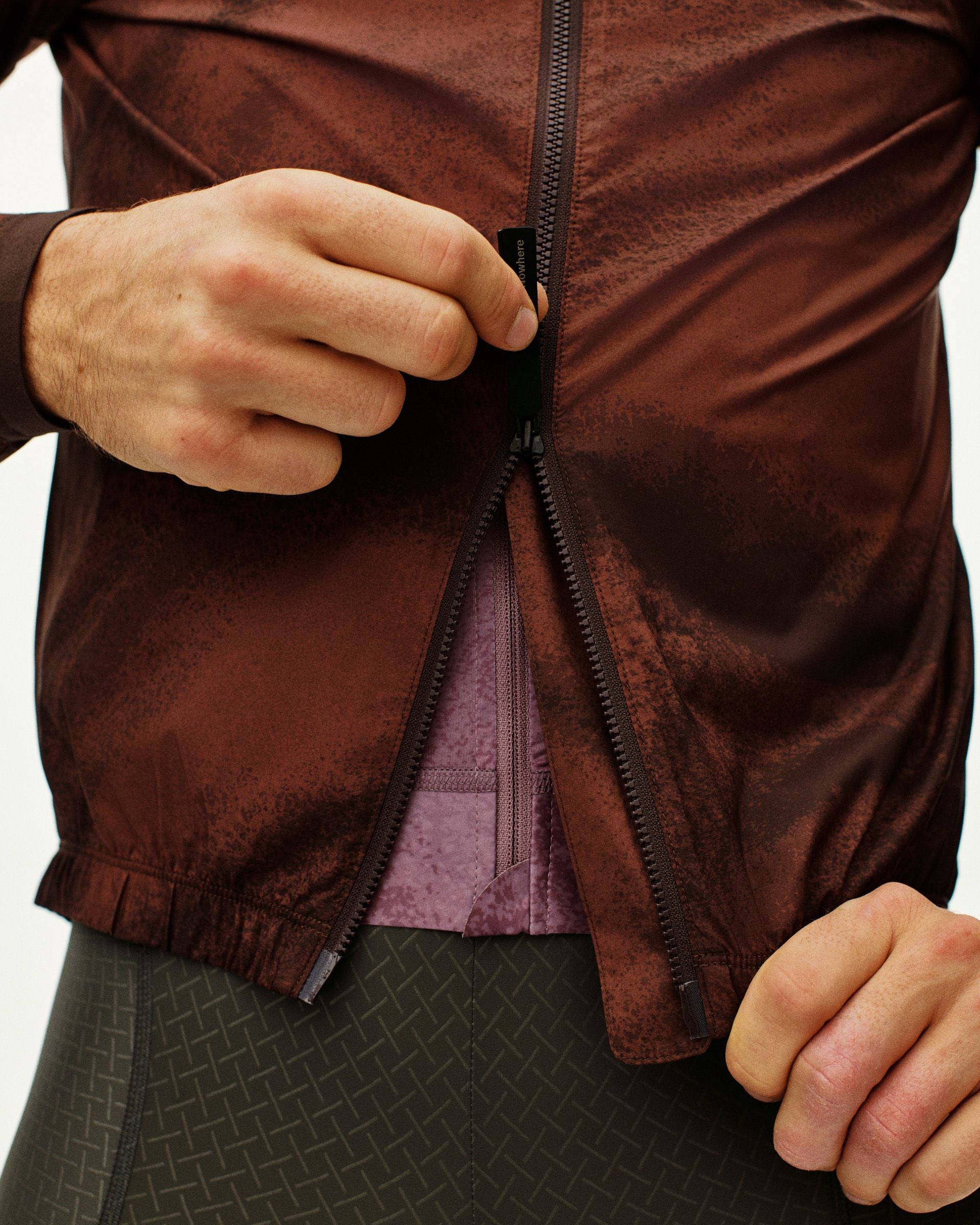 Mechanism Stow Away Jacket - AOP Light brown