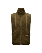 Off-Race Pile Fleece Vest - Deep Olive