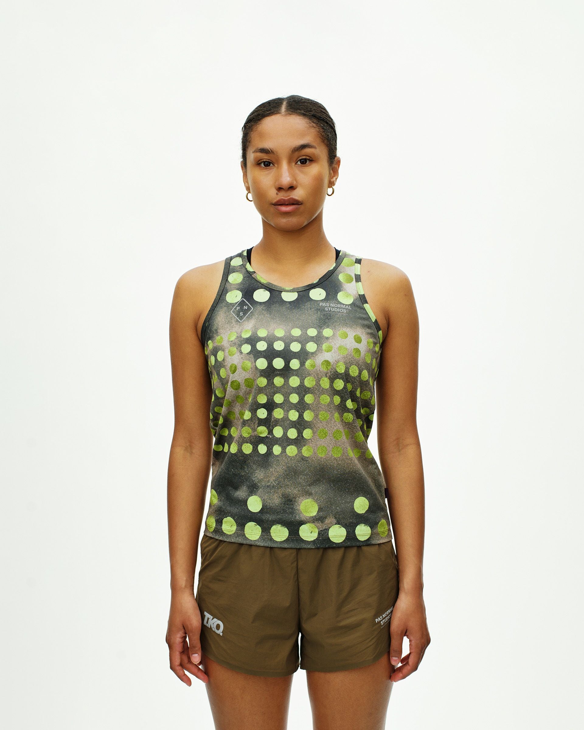 Women's T.K.O. Balance Singlet - T.K.O. Moss Green