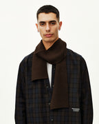 Off-Race Knit Scarf - Light Brown